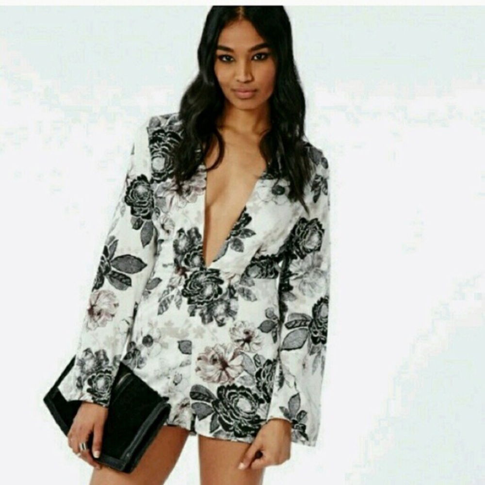 Missguided Floral Romper